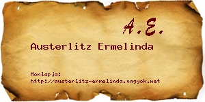 Austerlitz Ermelinda névjegykártya